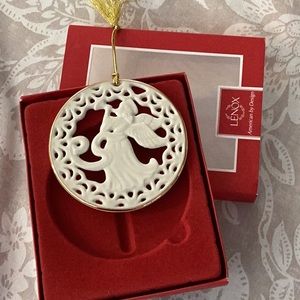 Lenox Trumpeting Angel Ornament. Brand New in Box.